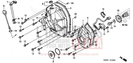 CARTER D'EMBRAYAGE CBF600N4 de 2004